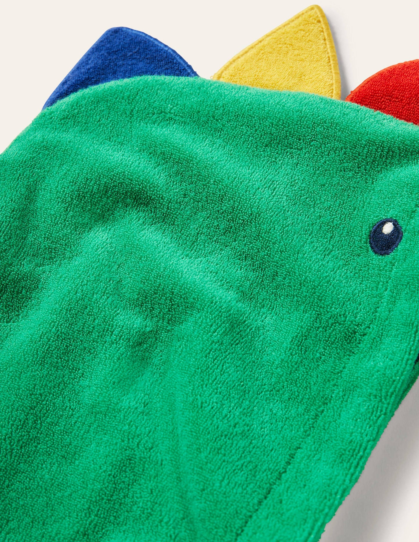 Crocodile Towelling Romper-Green Pepper