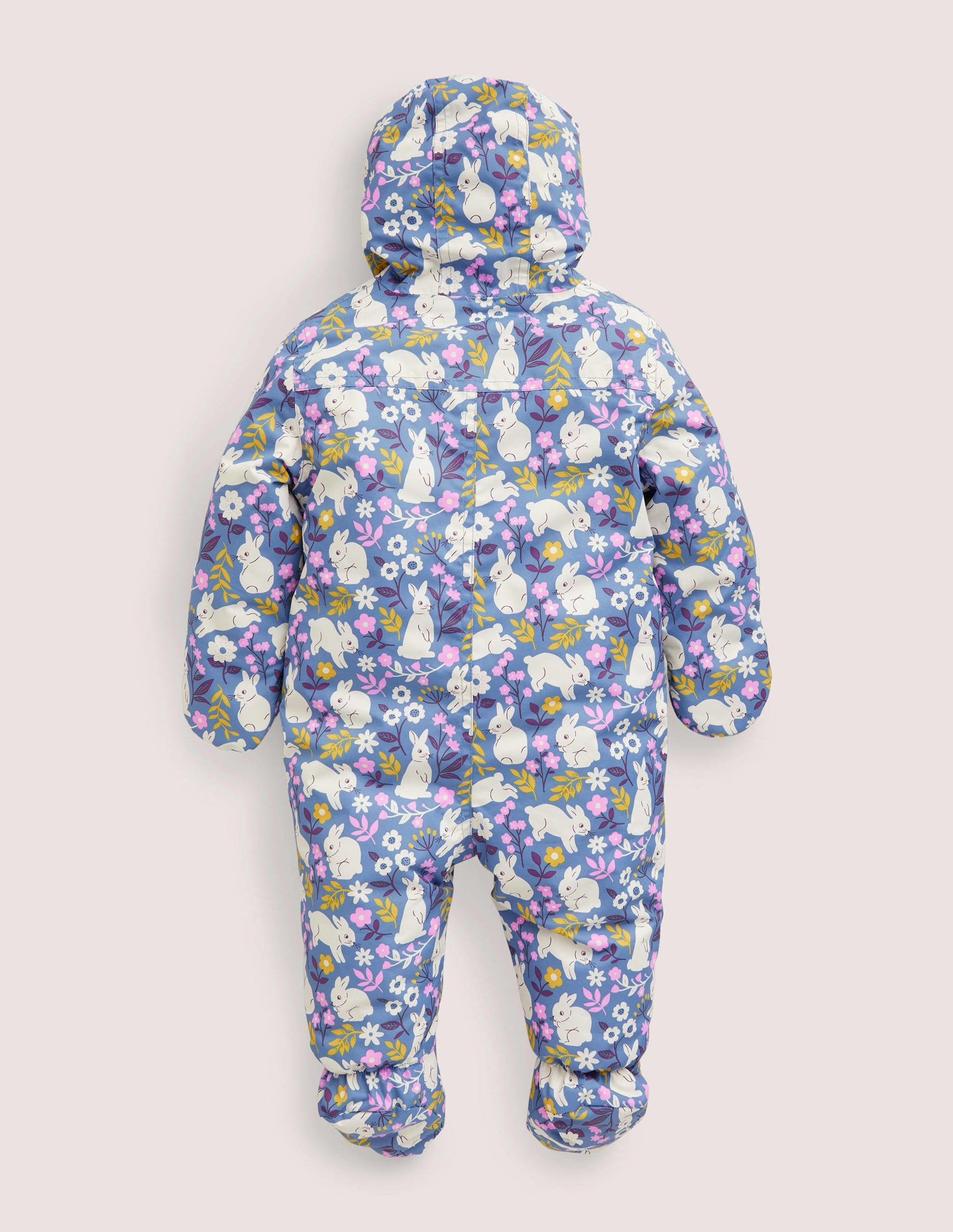 Printed Snowsuit-Riviera Blue Bunny Field-2
