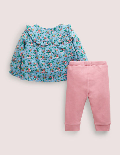 Cosy Ruffle Playset-Dusty Blue Flower Bouquet-2