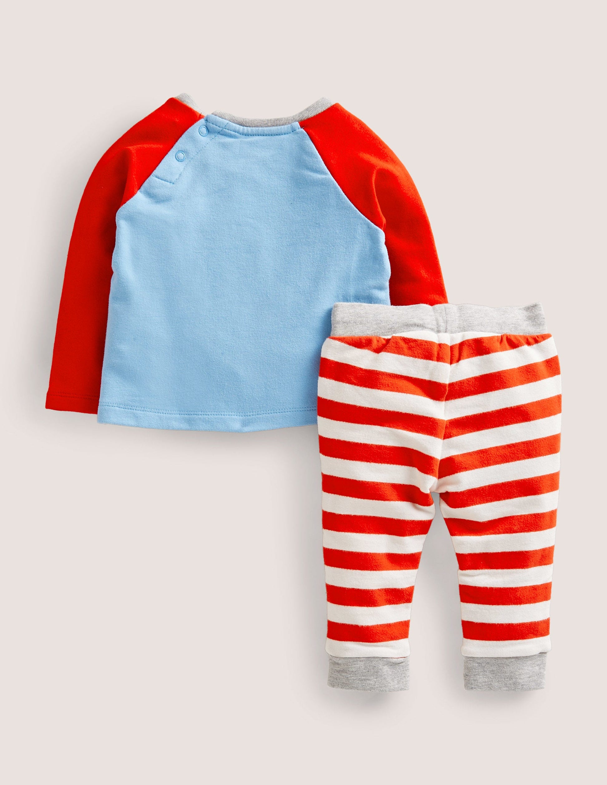 Appliqué Jersey Play Set-Ivory/Fire Red Dog-2