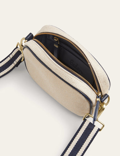 Canvas Crossbody Bag-Gold Metallic-2