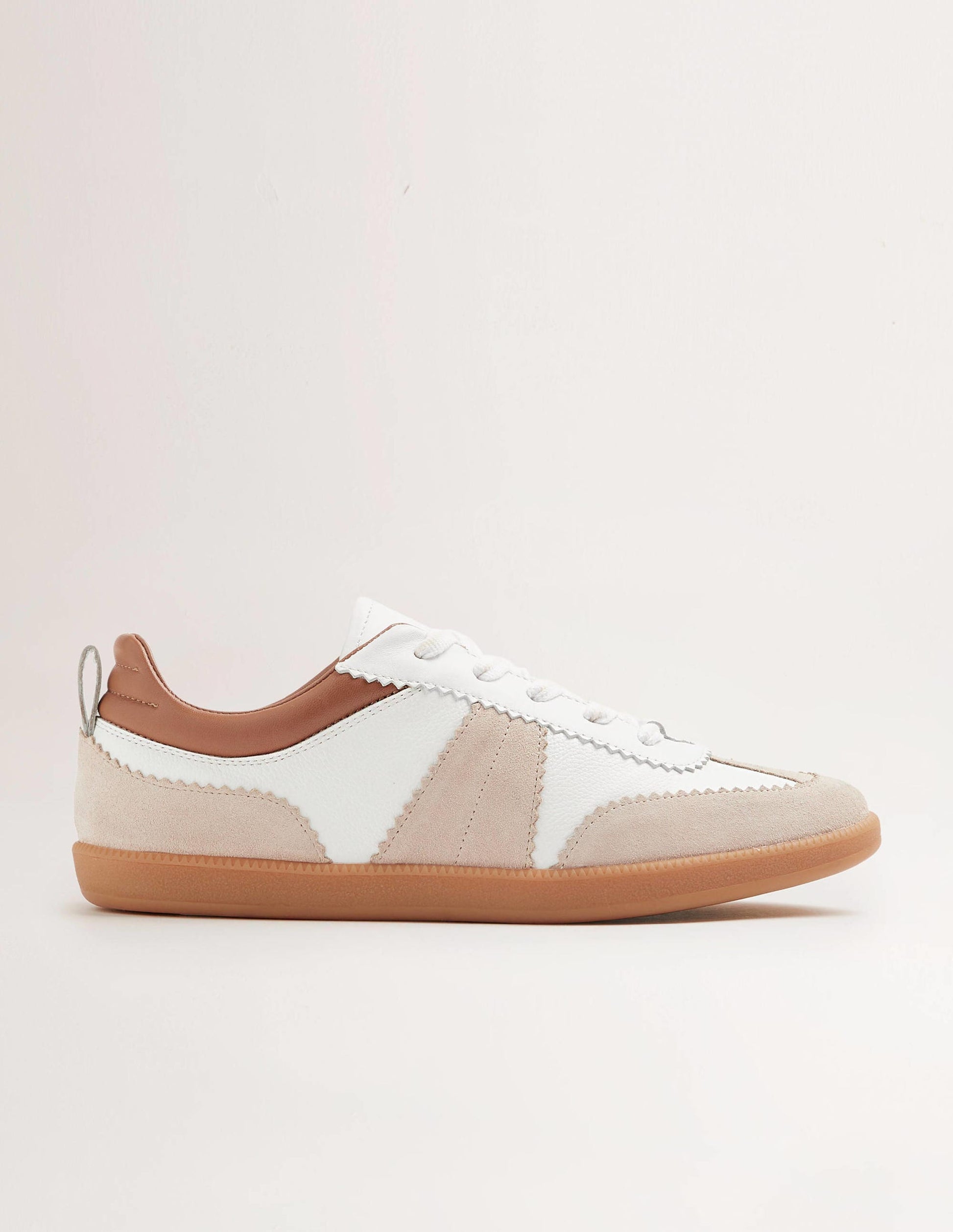 Erin Retro Tennis Trainers-White/Ecru-5