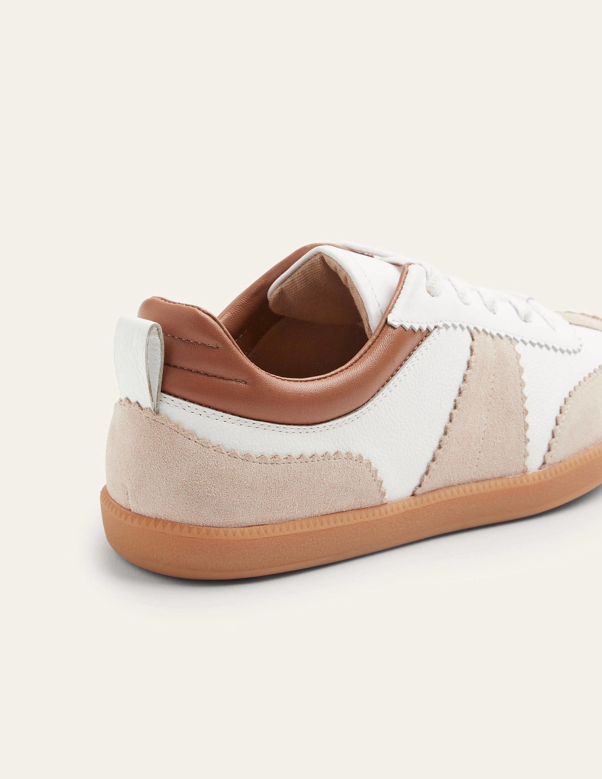 Erin Retro Tennis Trainers-White/Ecru-6