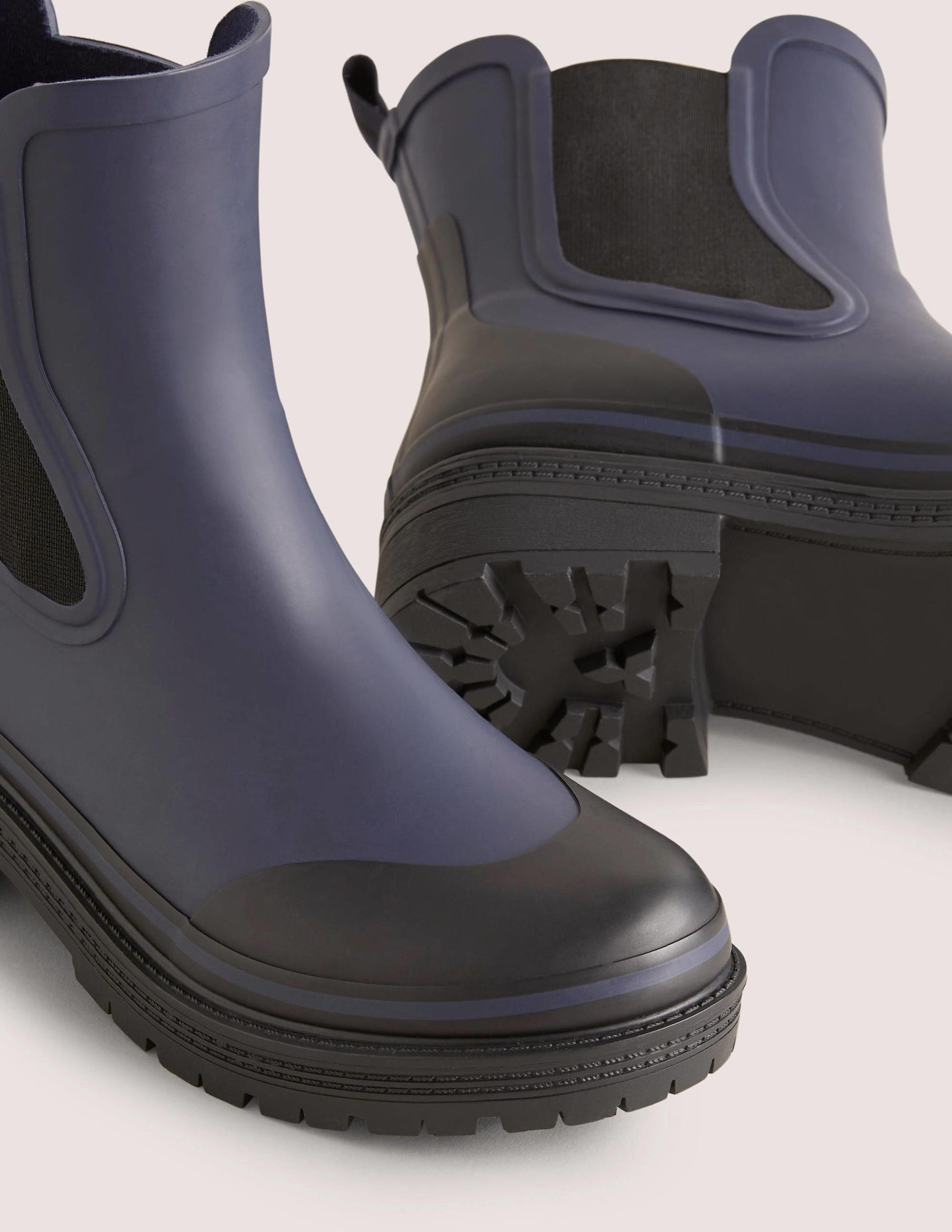 Chelsea Wellington Boots-Navy-3