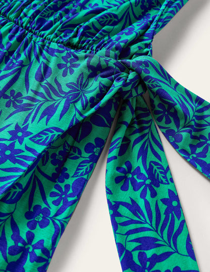 Amanda Jersey Midi Dress-Emerald, Tropic Foliage-11