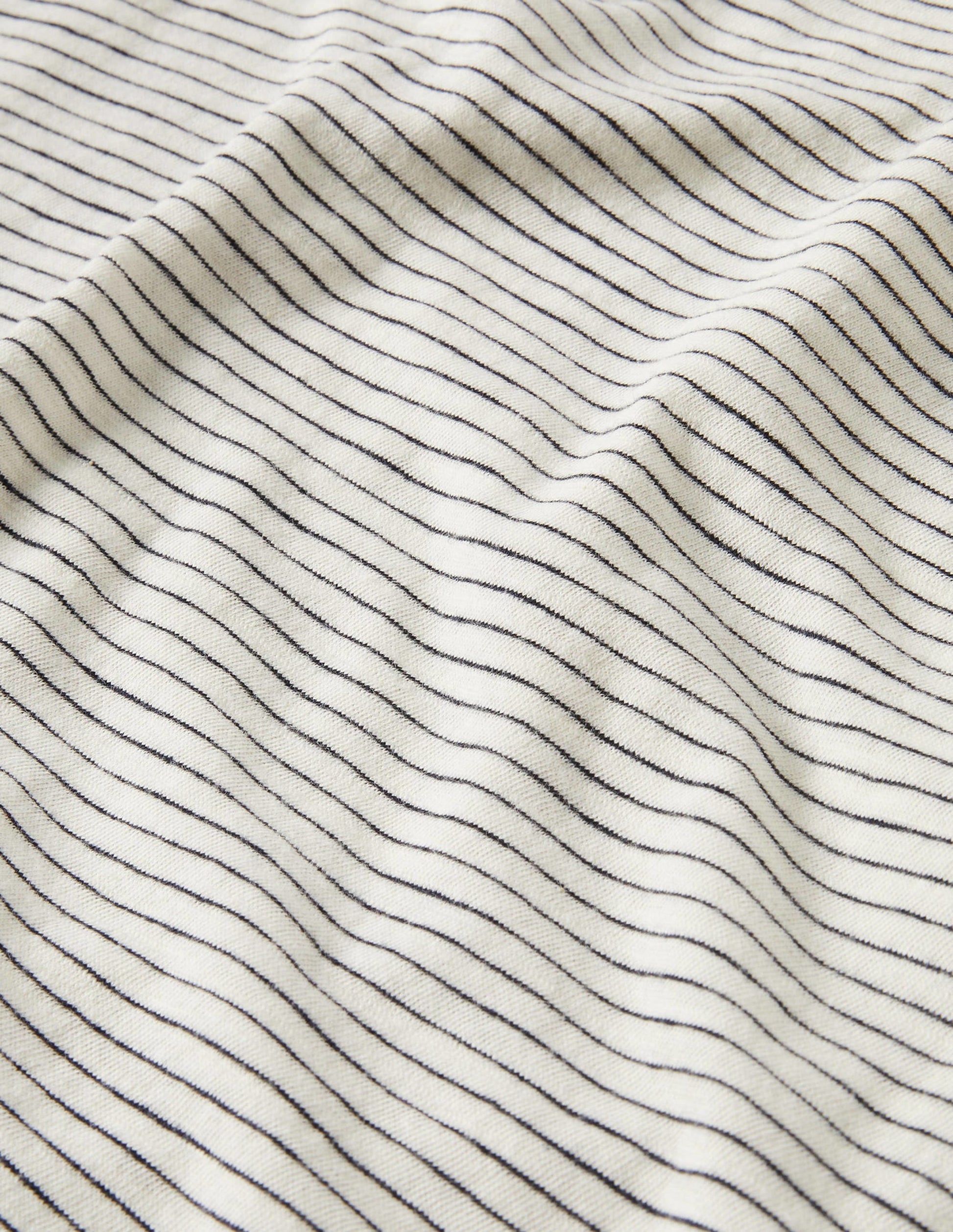 Cotton Vest-Ivory / Navy Stripe-9