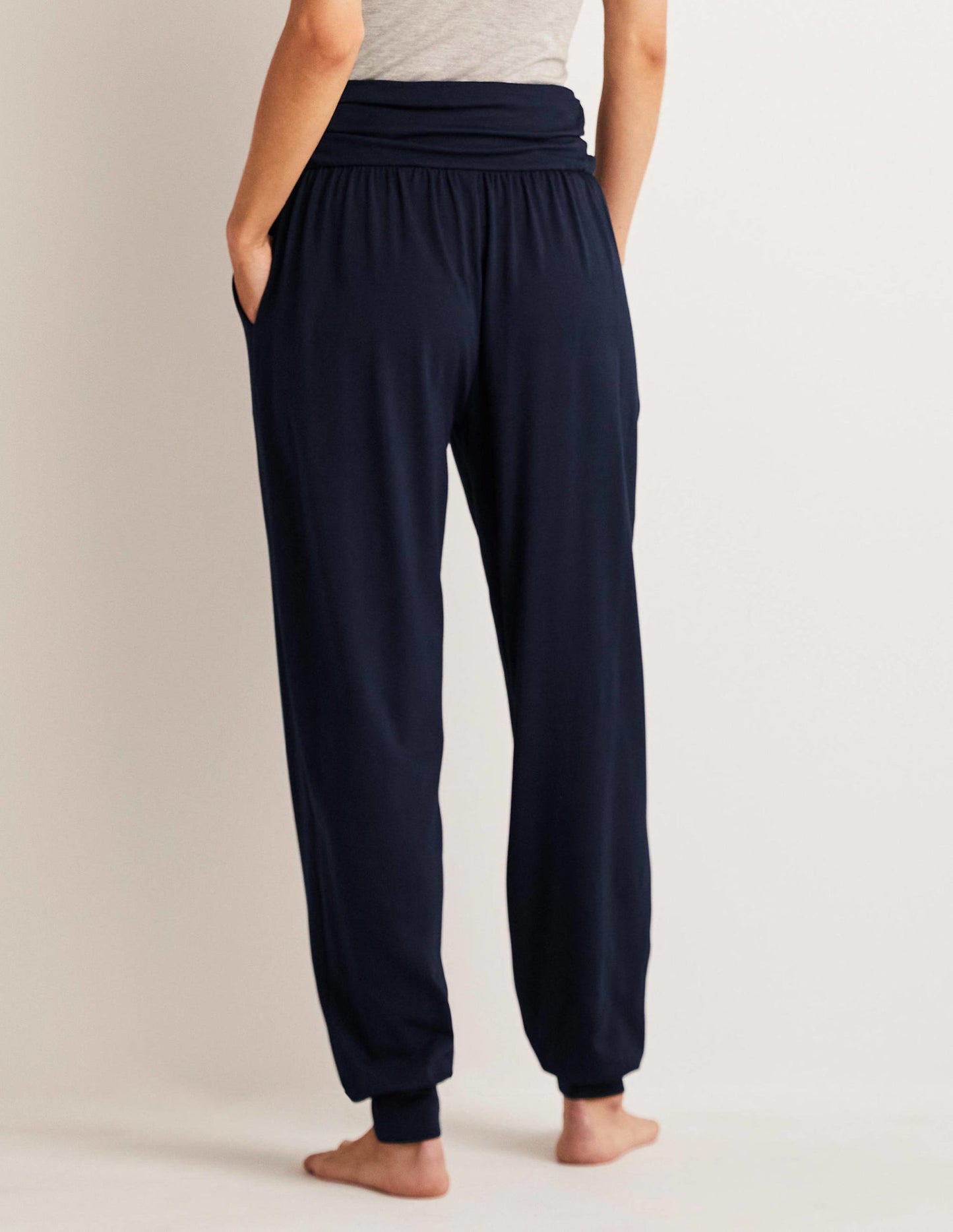 Hareem Jersey Joggers-Navy