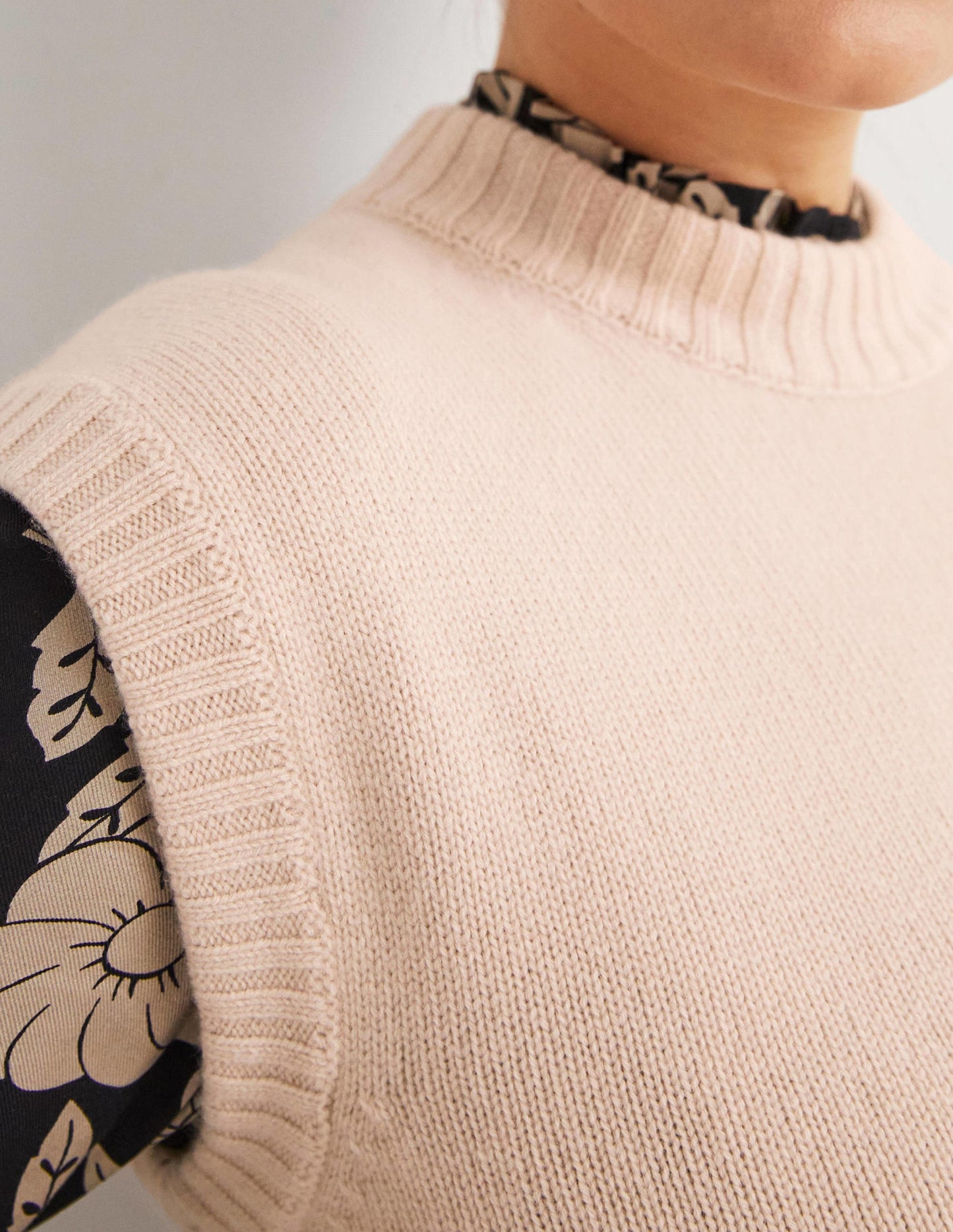 Chunky Cashmere Crew Neck Tank-Rope