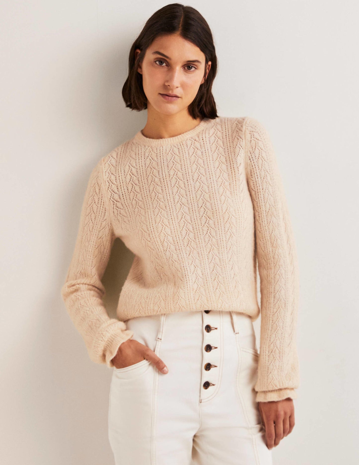 Fluffy Pointelle Jumper-Rope