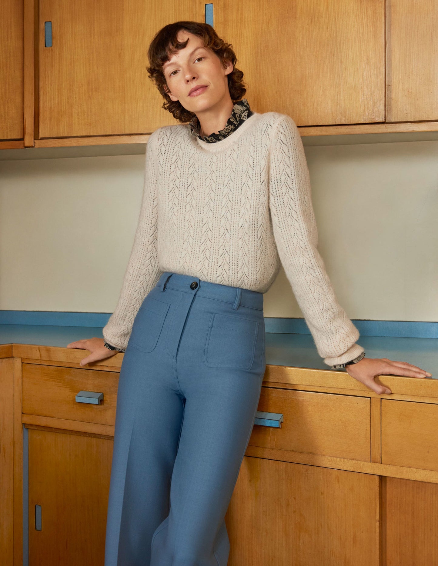 Fluffy Pointelle Jumper-Rope