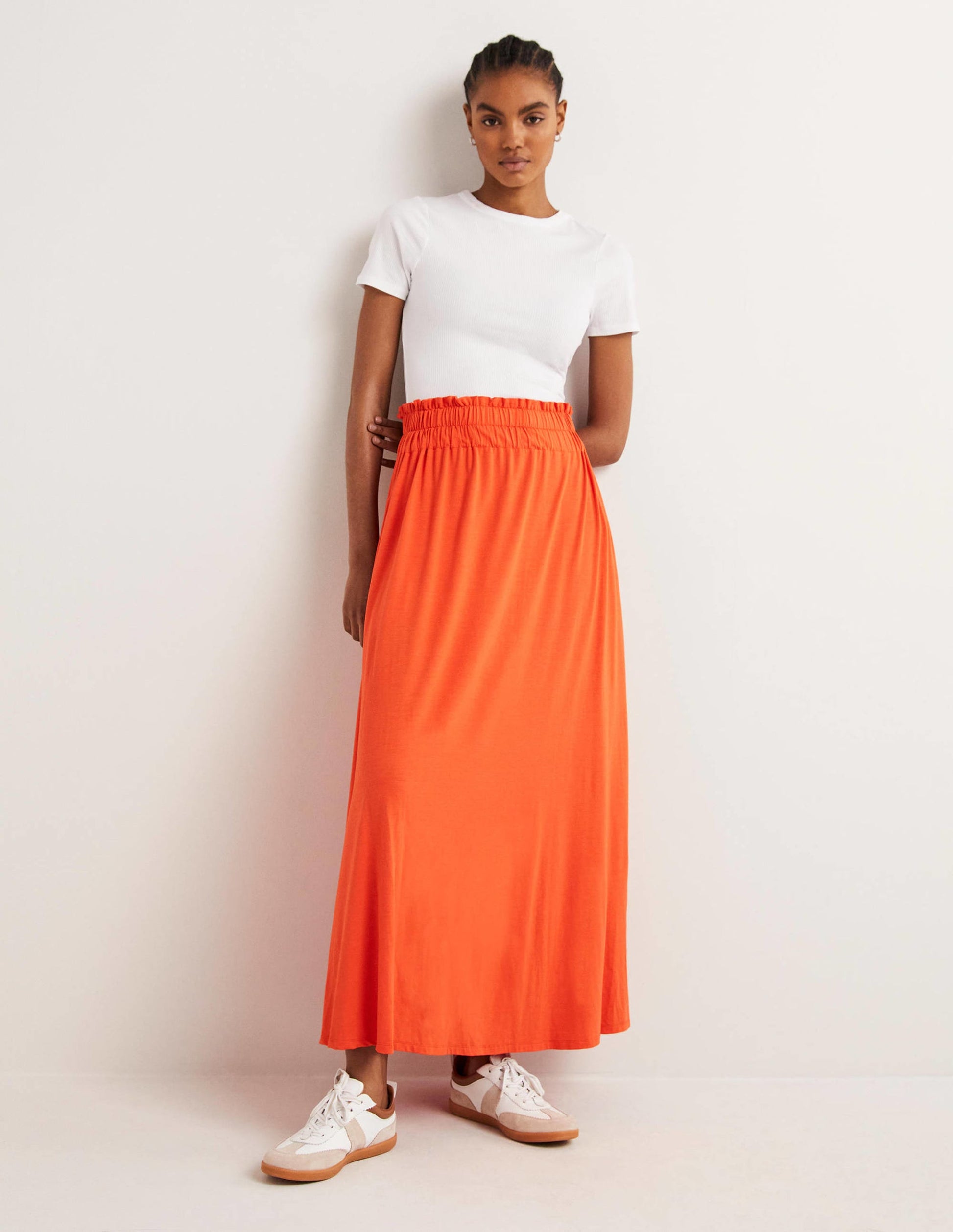 Pull On Jersey Maxi-Bright Papaya-1