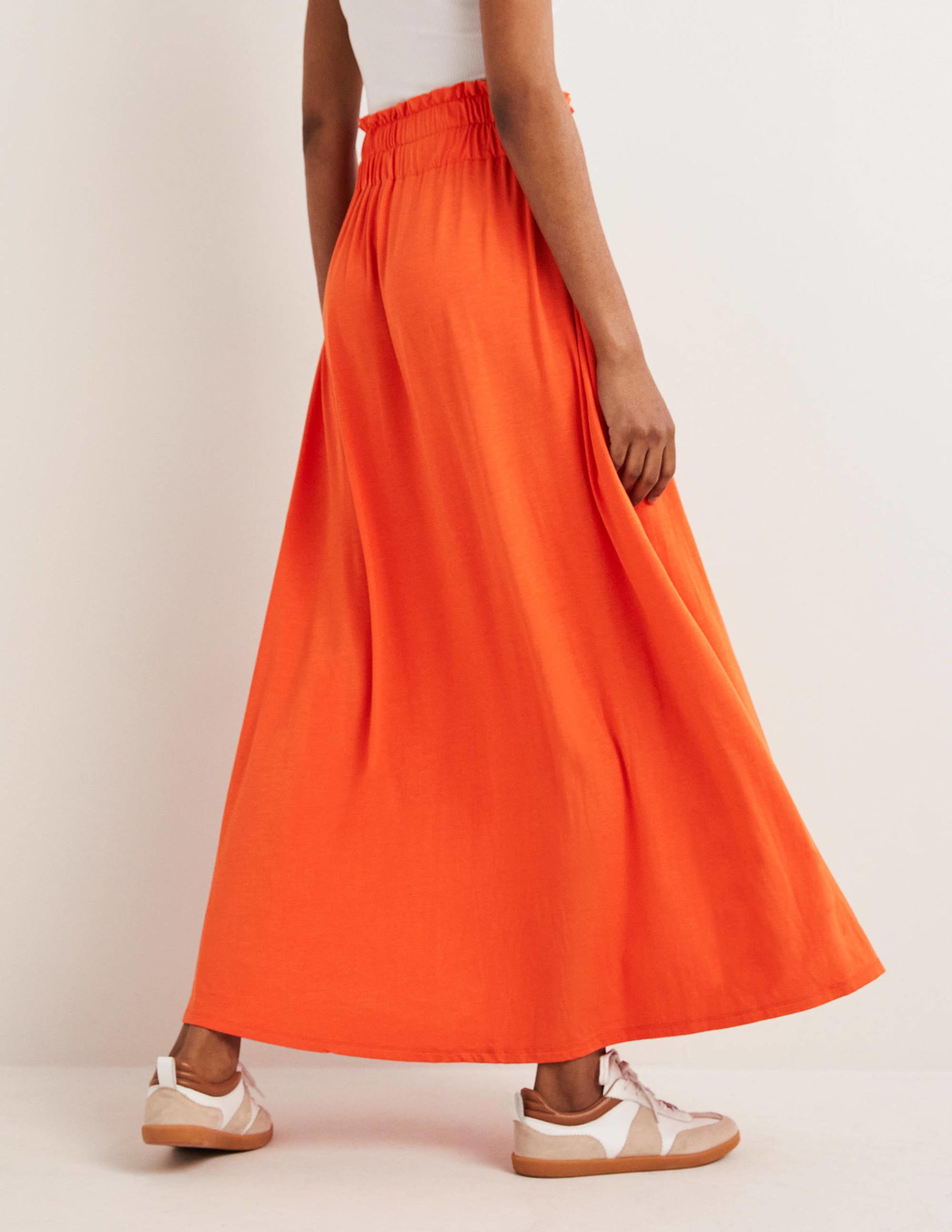 Pull On Jersey Maxi-Bright Papaya - Image 3