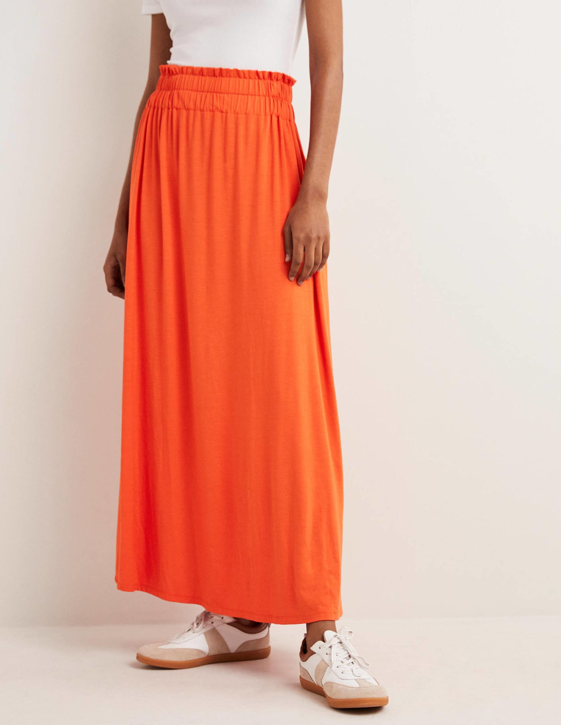 Pull On Jersey Maxi-Bright Papaya-4