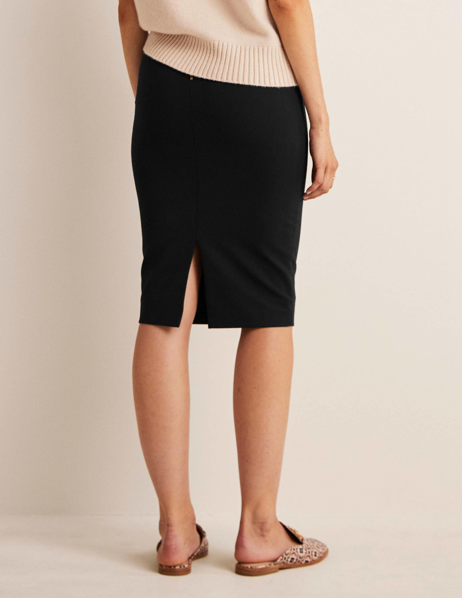 Hampshire Ponte Skirt-Black-6