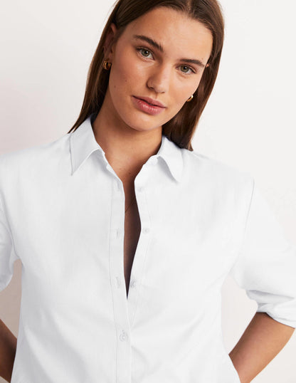 Classic Cotton Shirt-White-6