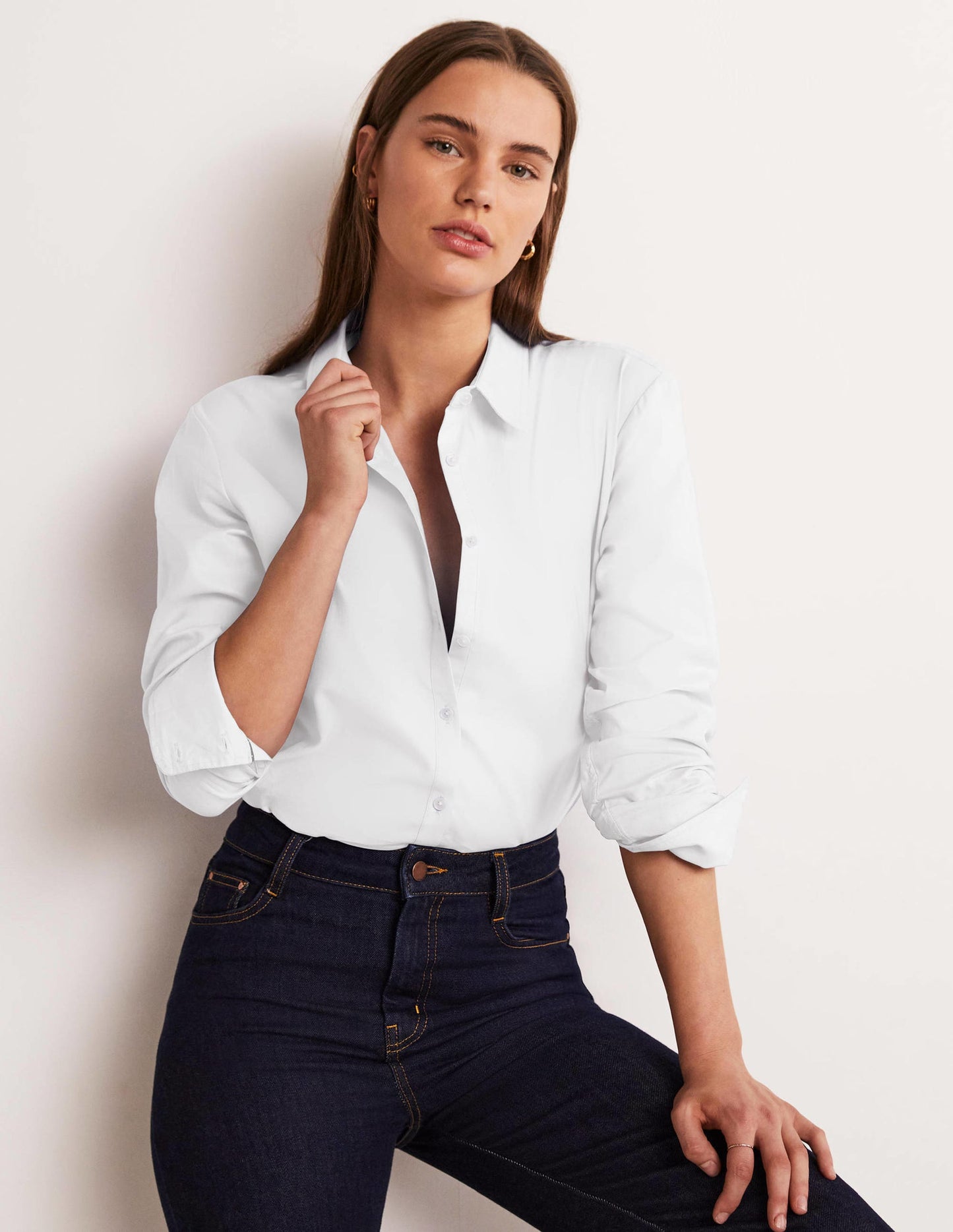 Classic Cotton Shirt-White