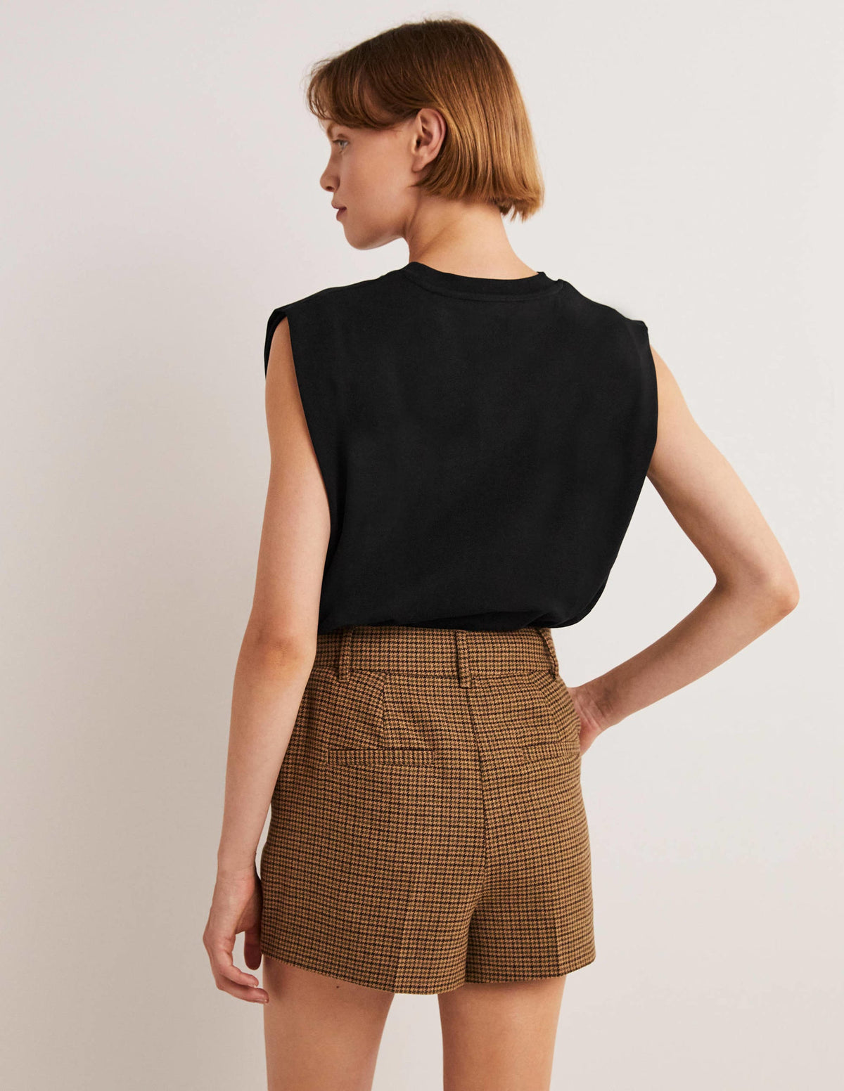 Perfect Cotton Sleeveless Top-Black-3