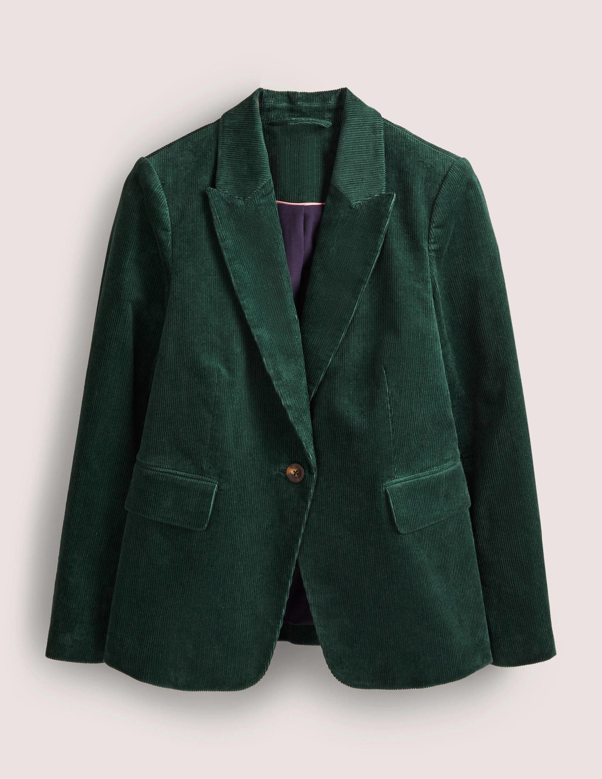 Fitted Corduroy Blazer-Trekking Green-5
