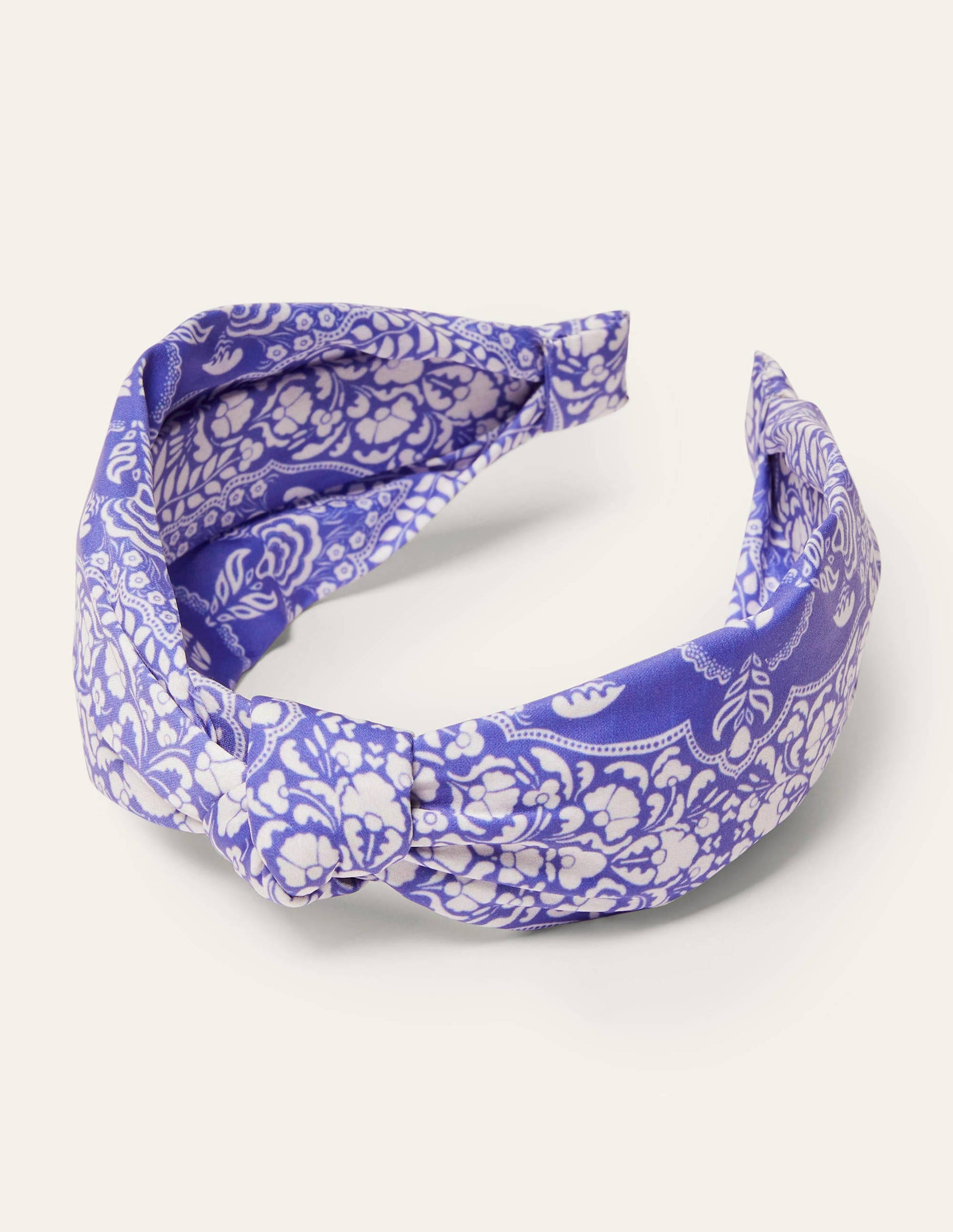 Knotted Headband-Bluebell, Passion Bloom-2