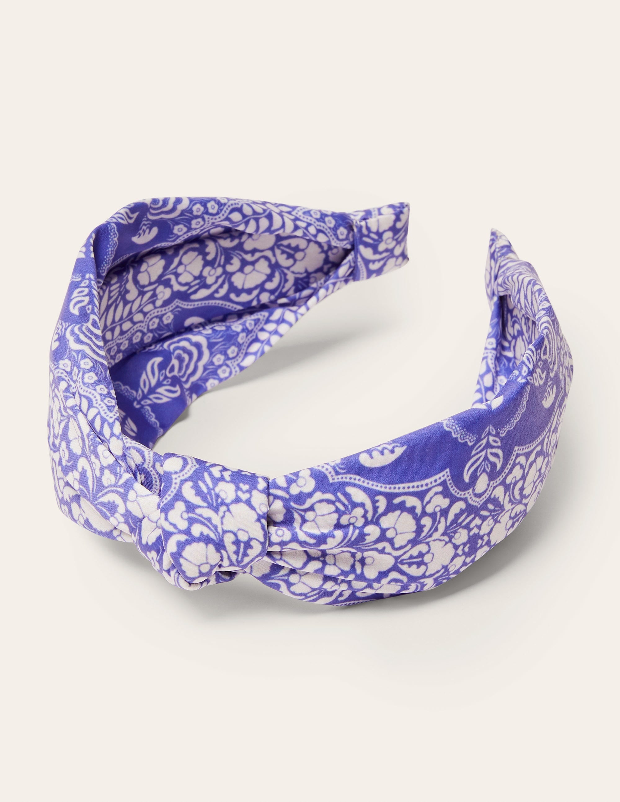 Knotted Headband-Bluebell, Passion Bloom - Image 3
