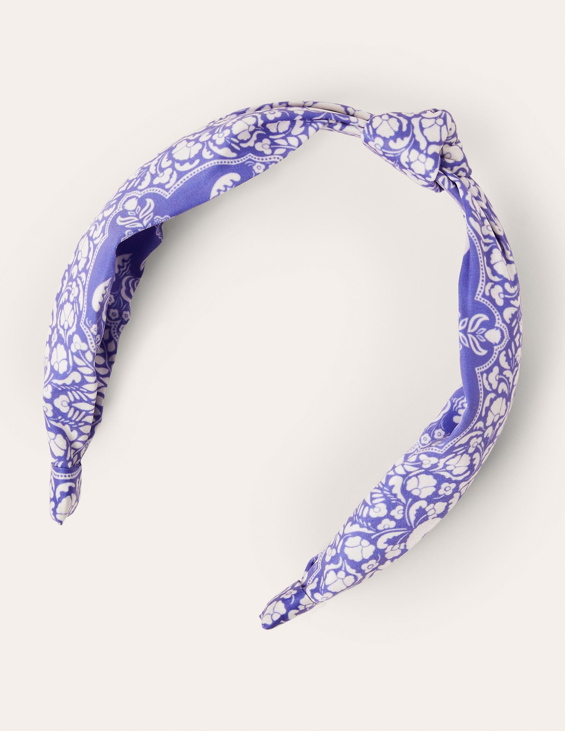 Knotted Headband-Bluebell, Passion Bloom-4