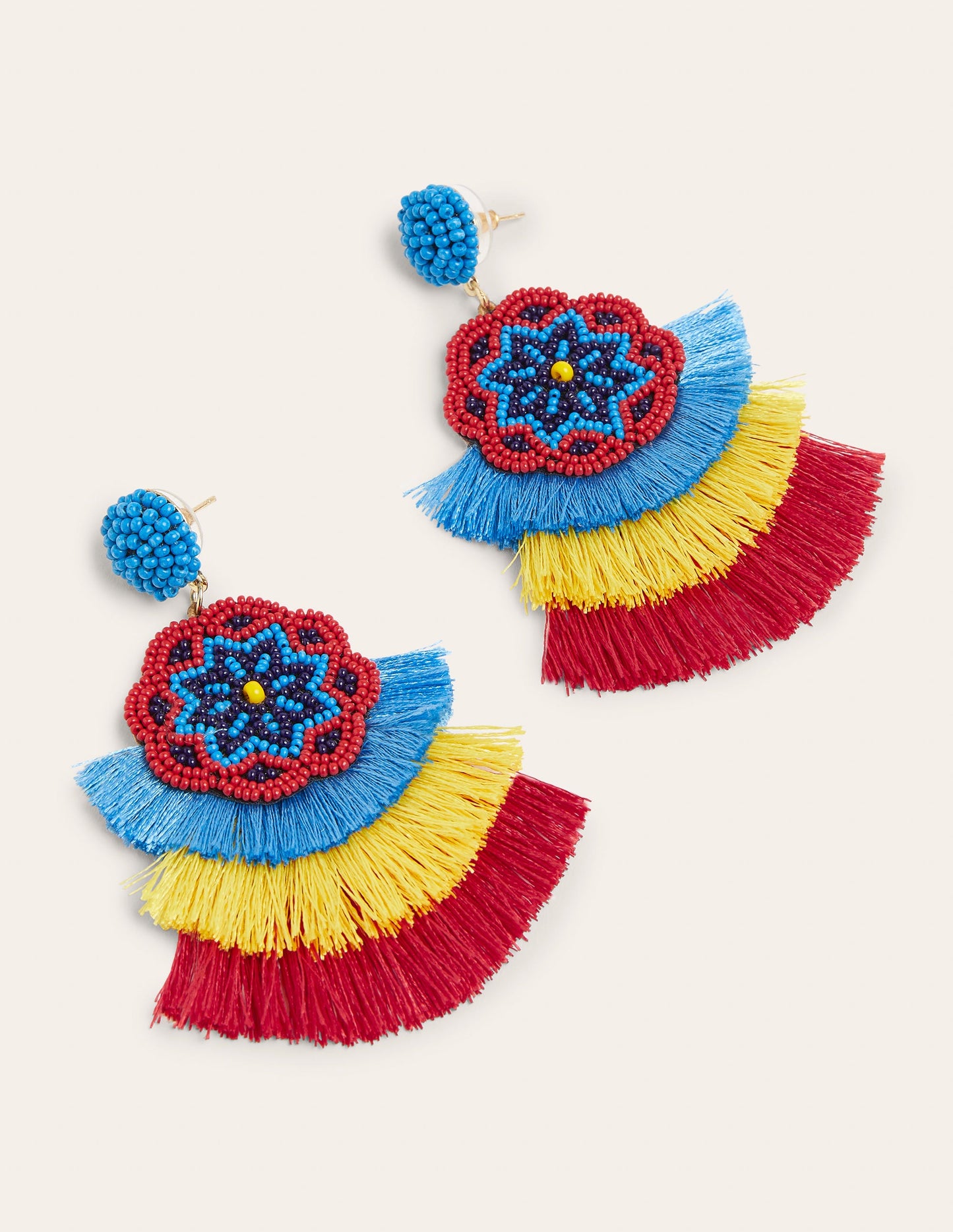 Beaded Earrings-Tassel