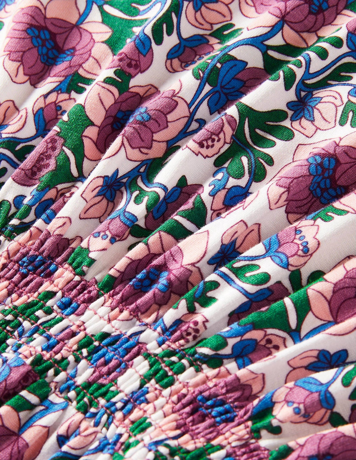 Crew Neck Jersey Dress-Multi Terrace Bud