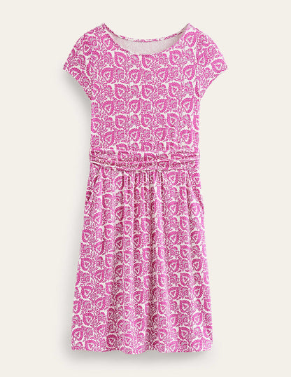 Amelie Jersey Dress-Phlox Pink, Oak Terrace-5
