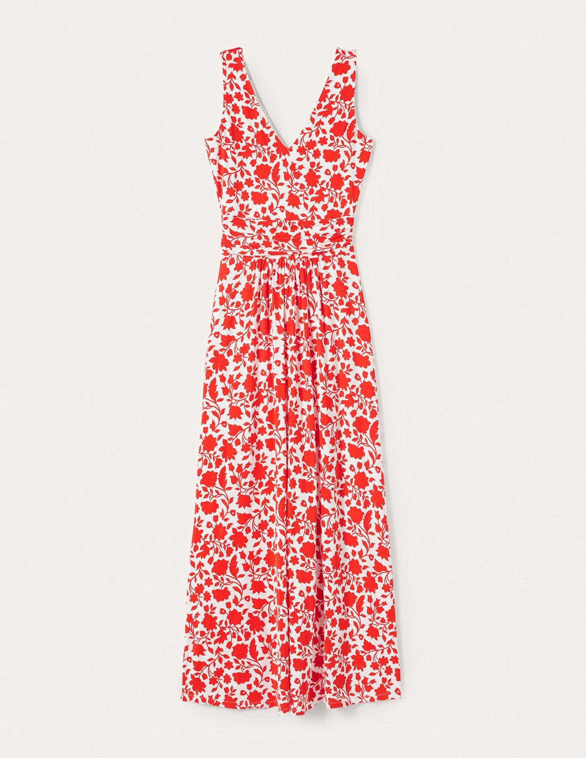 Sienna Jersey Maxi Dress-Papaya, Botanic Silhouette-6