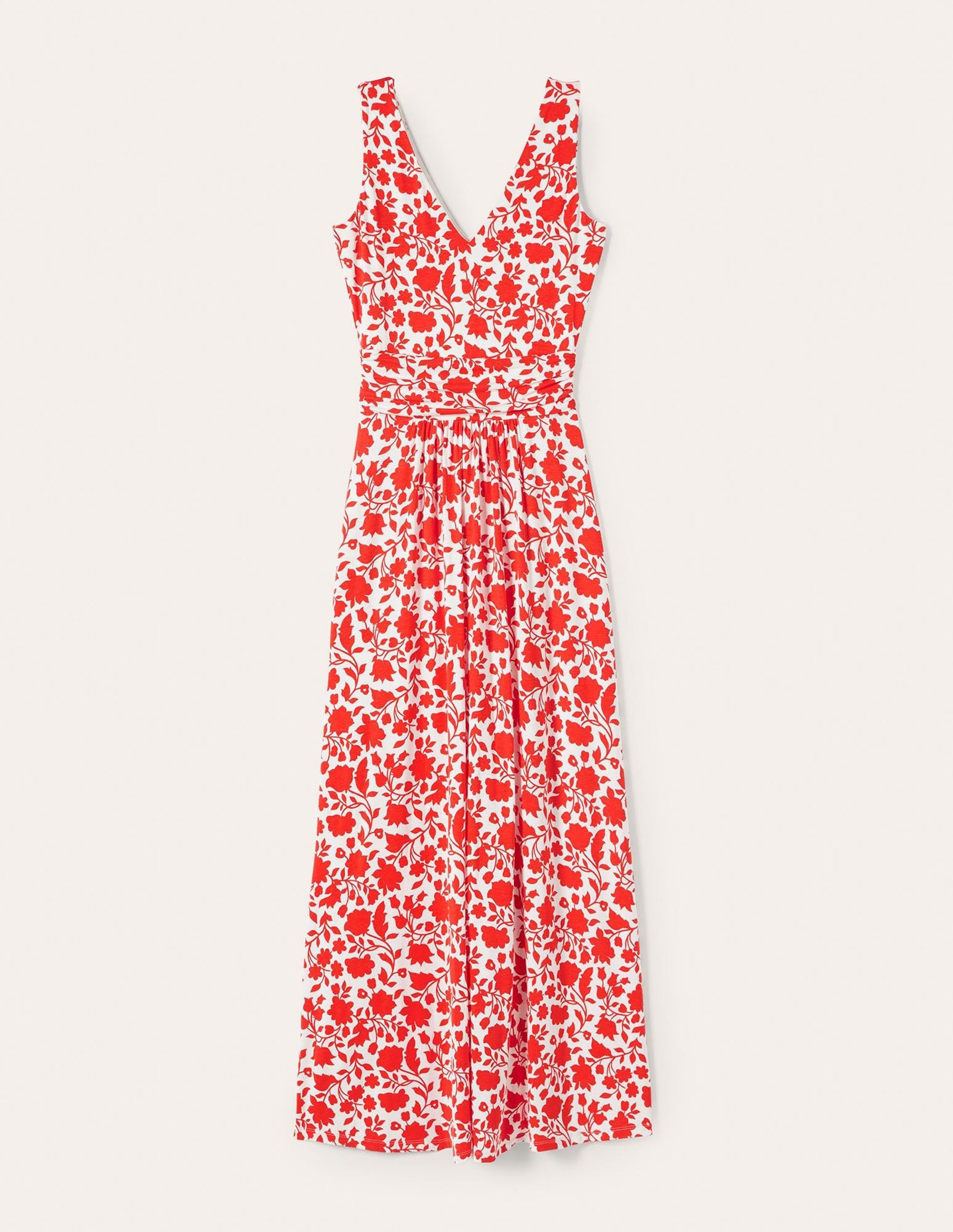 Sienna Jersey Maxi Dress-Papaya, Botanic Silhouette - Image 6