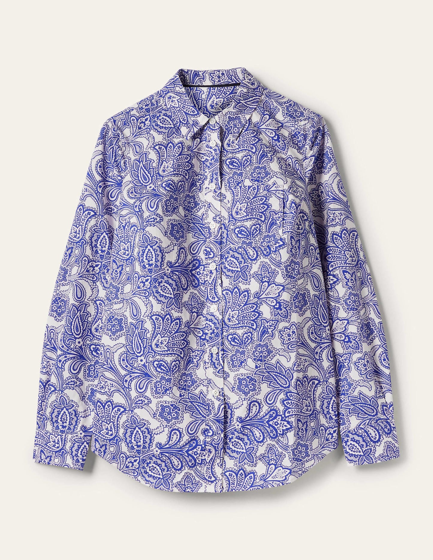 Classic Cotton Shirt-Atlantic Ocean, Paisley Bud