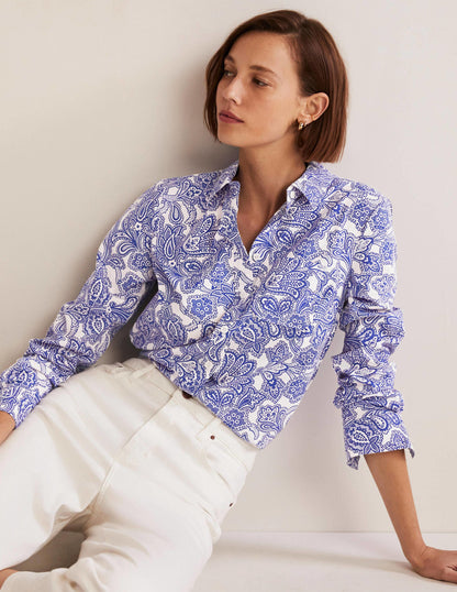 Classic Cotton Shirt-Atlantic Ocean, Paisley Bud-4