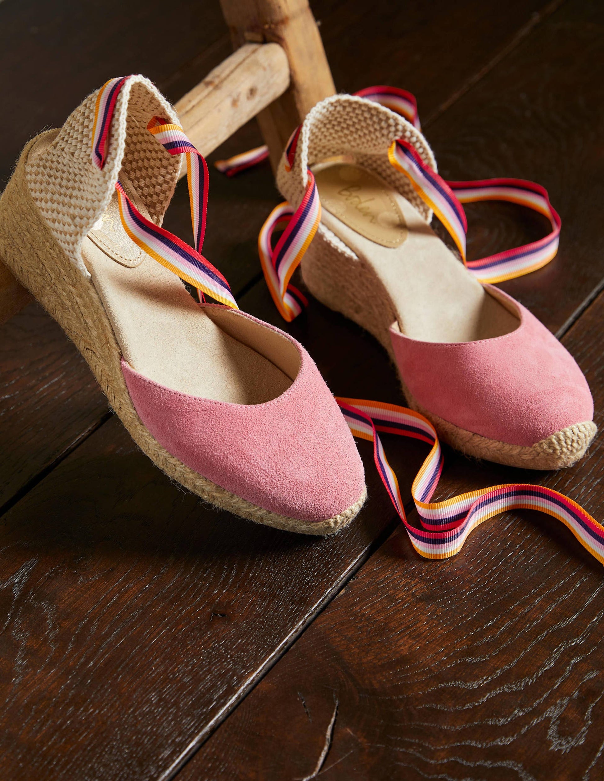 Cassie Espadrille Wedge-Azalea, Multi Stripe Ribbon-1