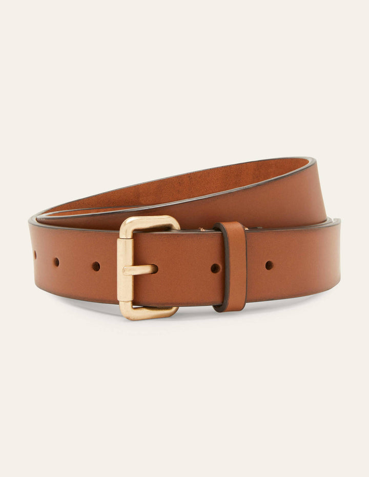Classic Buckle Belt-Tan