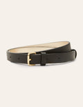 Skinny Buckle Belt-Black