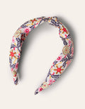 Knotted Headband-Ivory, Opulent Garden