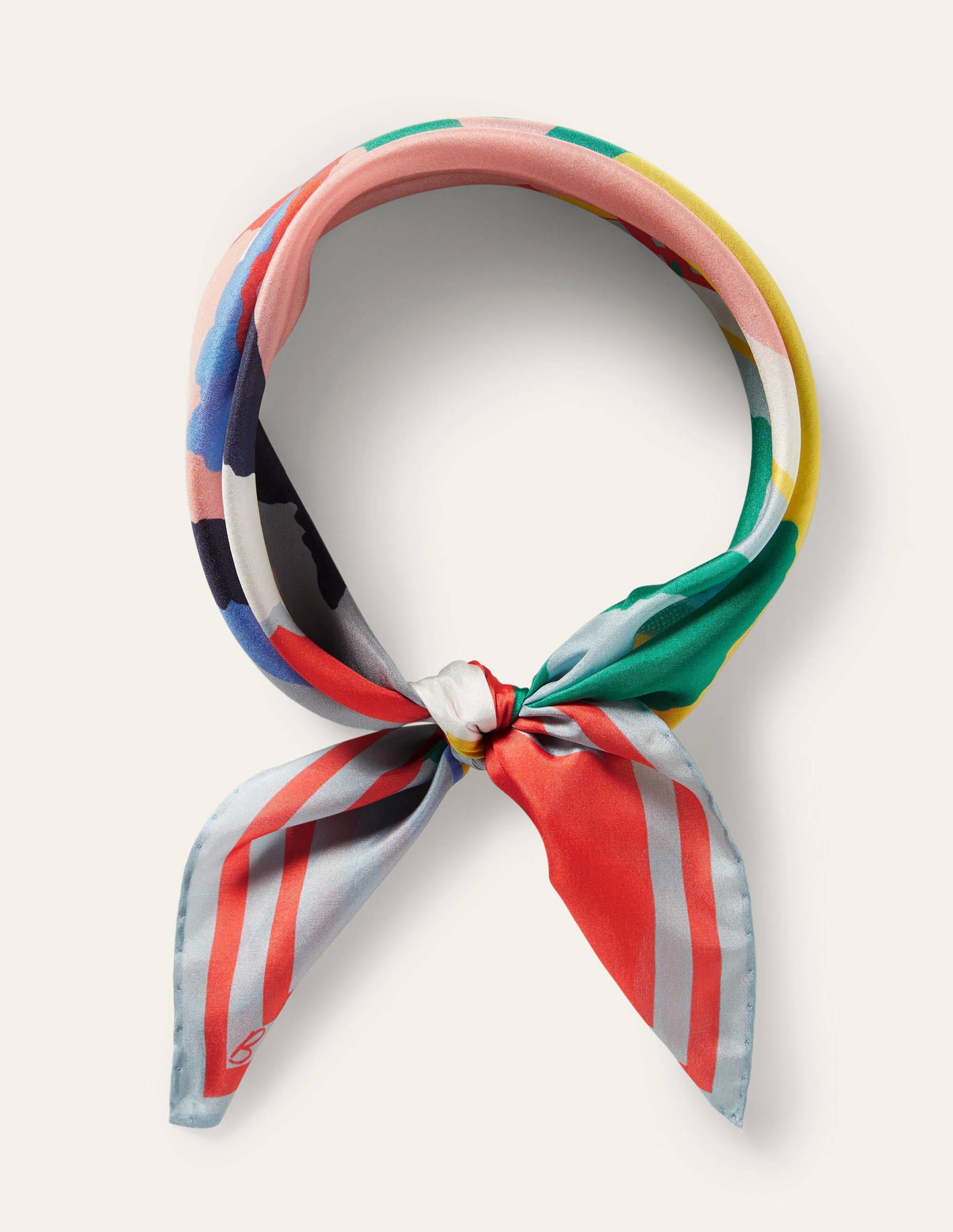 Silk Scarf-Dawn Sky, Scenic Meadow - Image 2