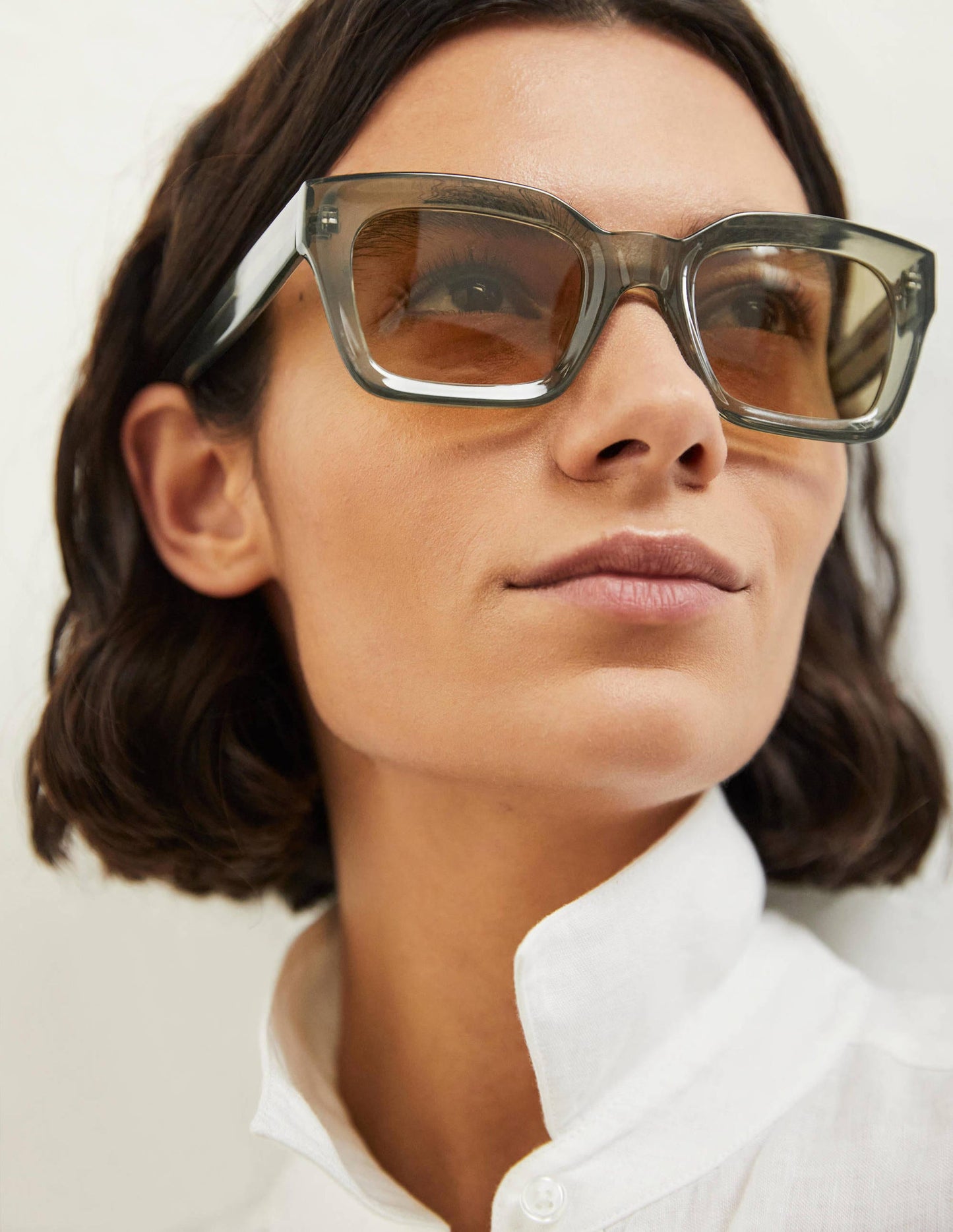 Chunky Frame Sunglasses-Alder