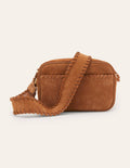 Stitch Detail Crossbody Bag-Tan