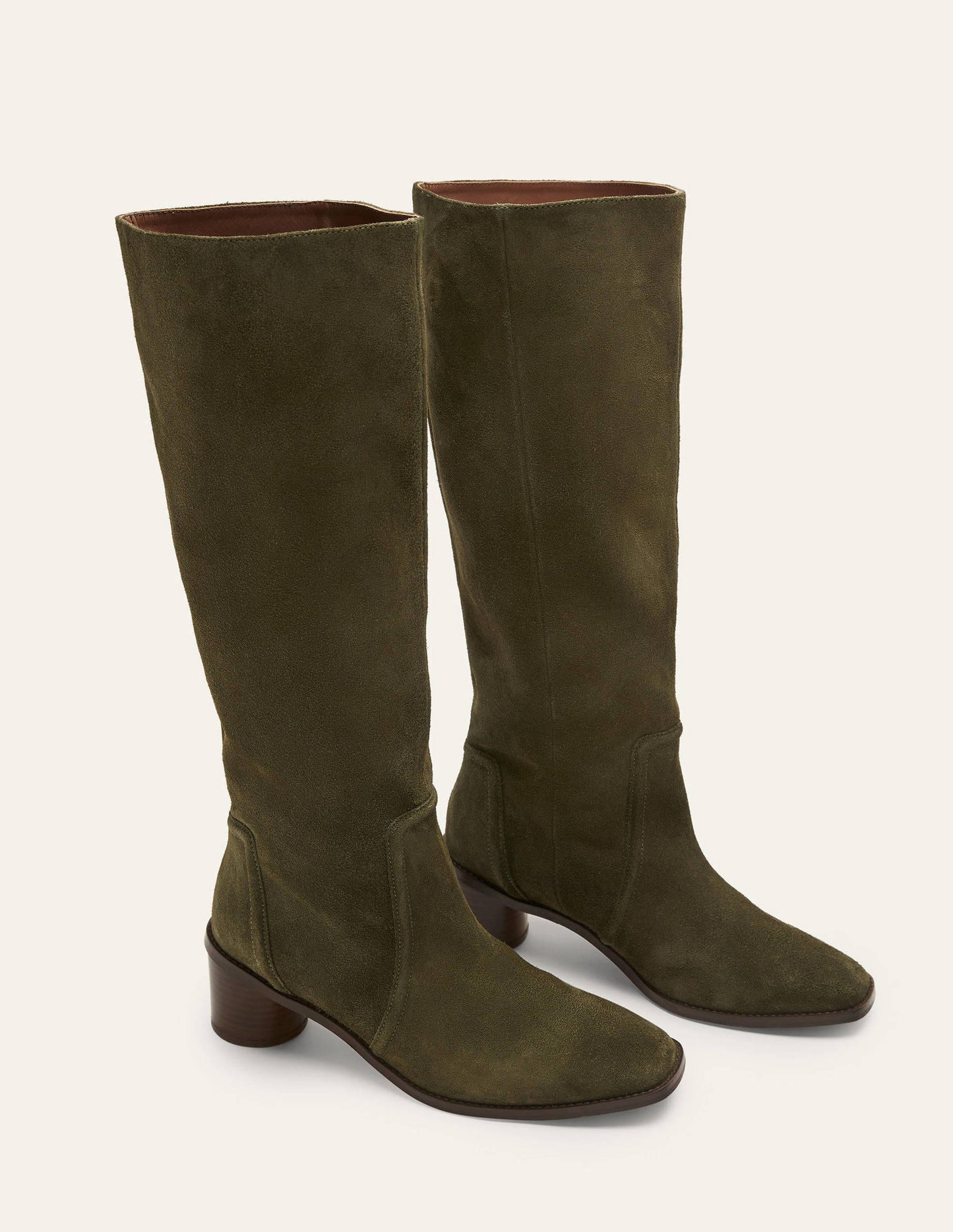 Suede Knee High Boots-Marsh
