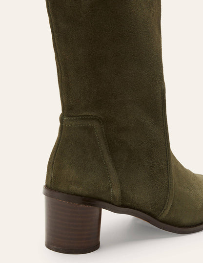 Suede Knee High Boots-Marsh-4