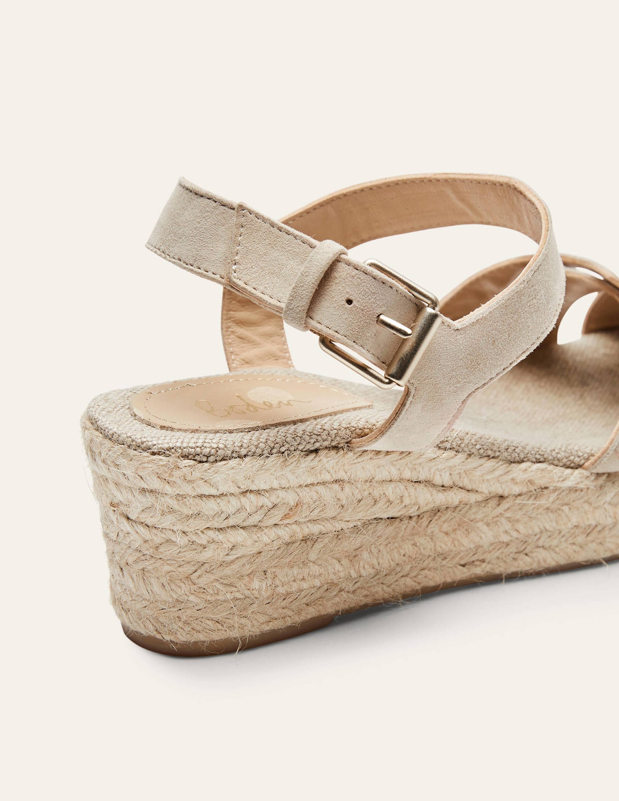 Geometric Espadrille Wedges-Oatmeal - Image 3