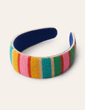 Embellished Headband-Multi Stripe