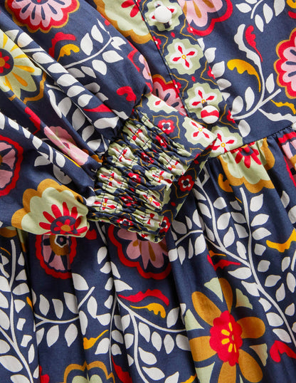 Ava Tiered Maxi Dress-French Navy, Opulent Garden-6