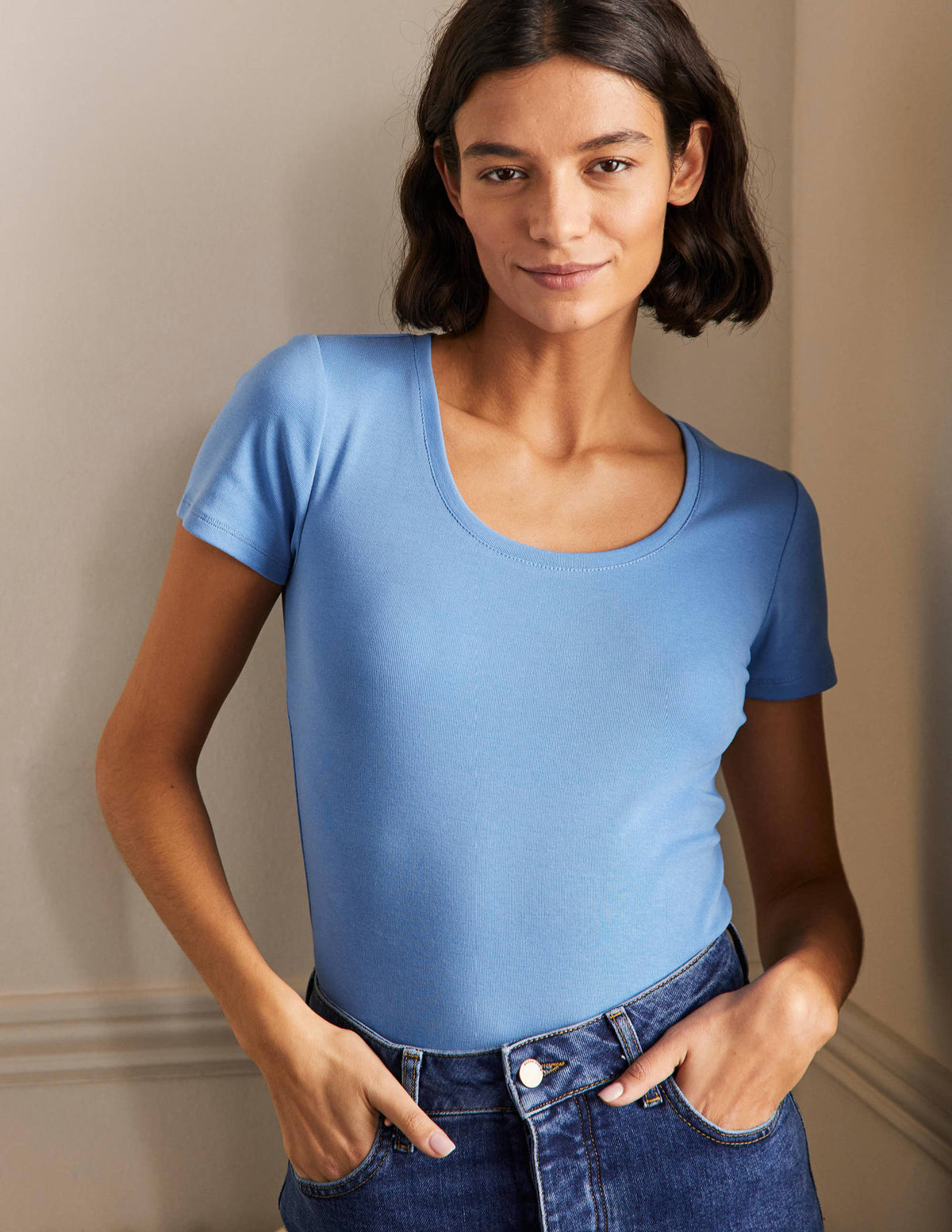 Essential Short Sleeve T-Shirt-Grape Hyacinth - Image 1