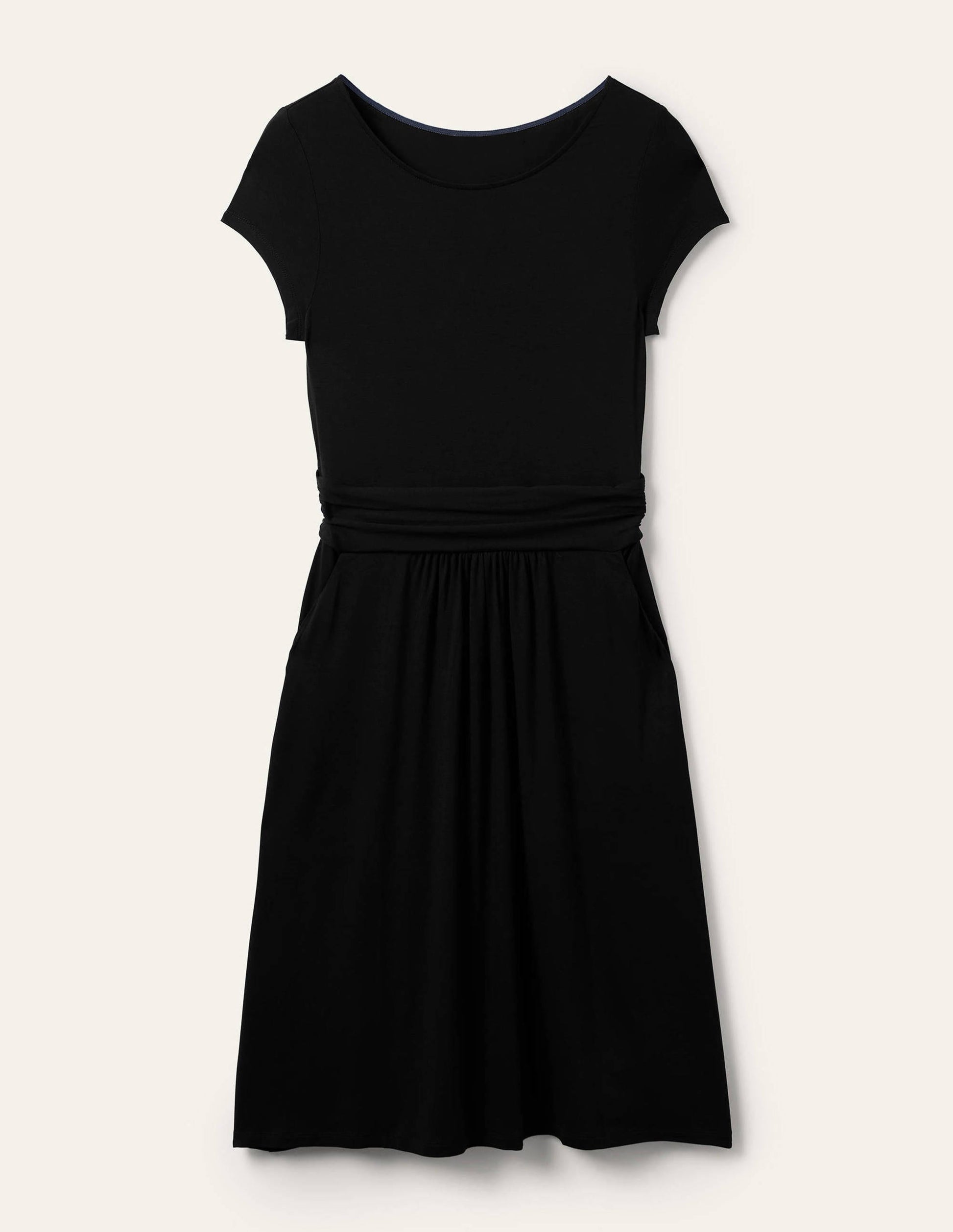 Amelie Jersey Dress-Black-5