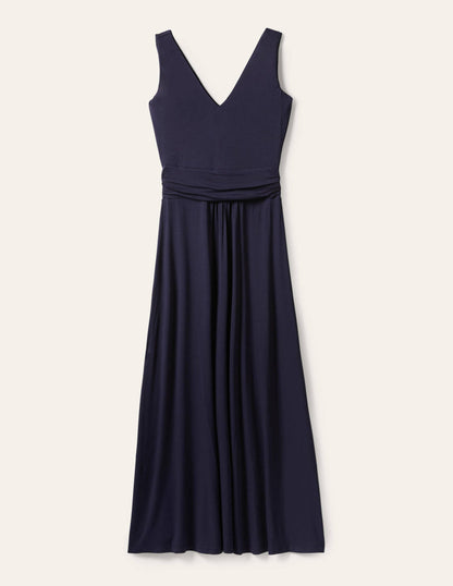 Sienna Jersey Maxi Dress-Navy-5