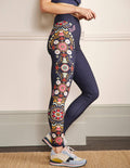 High Waisted Leggings-Navy, Opulent Garden