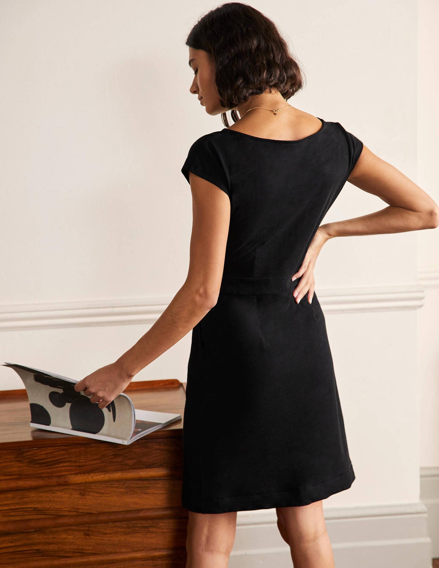 Florrie Jersey Dress-Black