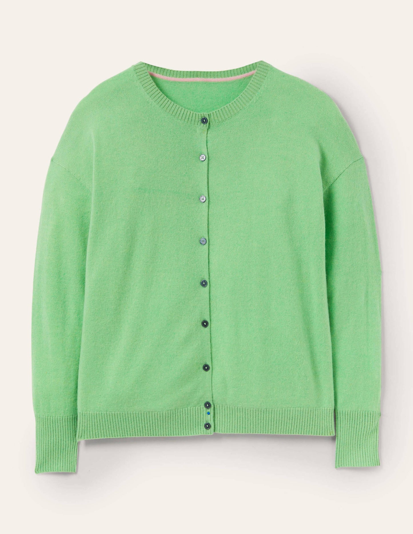 Cashmere Cardigan-Zephyr Green